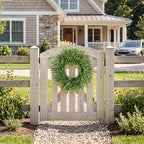 26 Inch Boxwood Wreaths for Front Door Spring Summer Fall All Seasons - Image 5