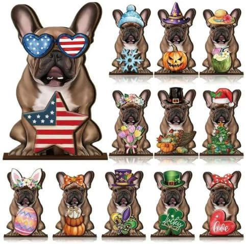 Interchangeable Wooden Animal Decor Magnetic Seasonal Figurine (Z) by Unknown