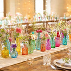42 Pcs Colorful Glass Bud Vase Small Vintage Vases for Centerpieces - Image 5