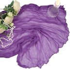 12 Pack 35 x 120 Inch Purple Table Runner Cheesecloth - Image 7
