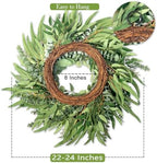 22" Eucalyptus Wreath for Front Door Window Porch Year Round - Image 2