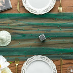 Artoid Mode 10-Pack Pearl Dark Green Gauze Table Runner 10FT Home Decor - Image 5