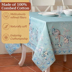 Maison d' Hermine Table Cloth Rectangle Table 100% Combed Cotton 70"x140" - Image 4