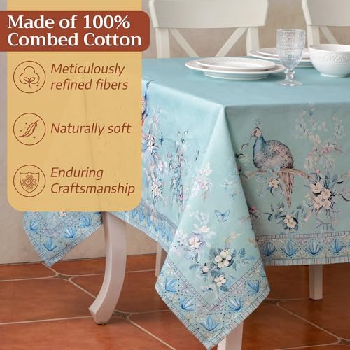 Maison d' Hermine Table Cloth Rectangle Table 100% Combed Cotton 70"x140" - Image 4