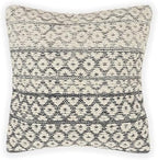 · REDEARTH · Boho Textured Handwoven Throw Pillow Cases - Dark Gray - Image 4