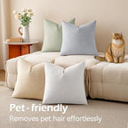 a moment Waterproof Throw Pillow Covers Set of 4,24x24 Inch Outdoor Stain Resistant Pet Friendly Pillowcases Cushion Covers for Patio Sofa and Living Room,Ocean Breeze - Image 6