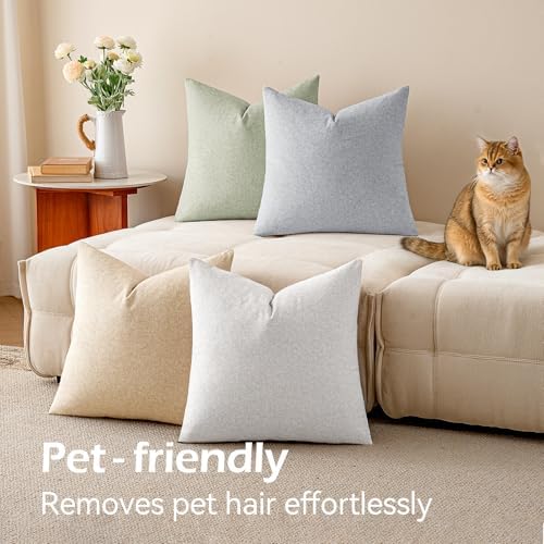 a moment Waterproof Throw Pillow Covers Set of 4,26x26 Inch Outdoor Stain Resistant Pet Friendly Pillowcases Cushion Covers for Patio Sofa and Living Room,Ocean Breeze - Image 6