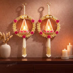 Divyakosh Diwali Decorations Butterfly Shubh Labh (1 Pair) for Door Tags/Shoon/Sohn | Diwali Decor for Home & Door Hanging Decorative Items | Pooja Room Decorations Item | Decorative Items| - Image 6