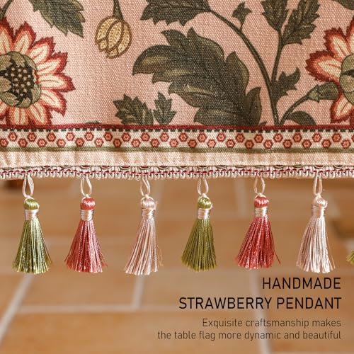 ISAENNE Designer Vintage Linen Table Runner,71"x12"-Ratina - Image 7