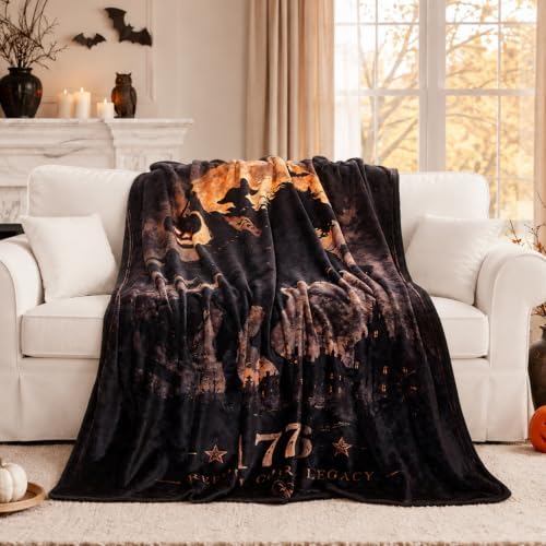 Halloween Blanket 50 x 60 in, 1776 Horseman Design - Image 2
