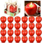 Tondiamo 24pcs Rosh Hashanah Apple Candle Jewish New Year,Red by Tondiamo