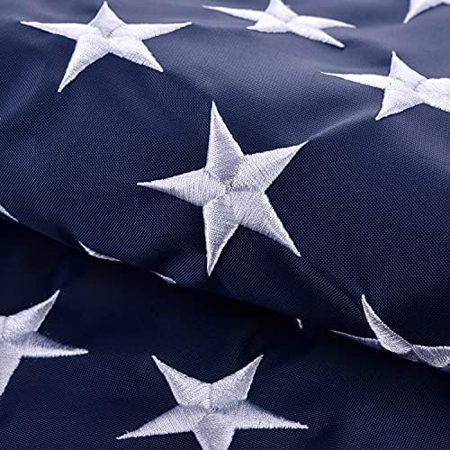 American Flag 4x6 FT, US Flags USA High Wind with Embroidered Stars, Sewn Stripes, Brass Grommets, Durable USA Flag Outdoor Outside - Image 2