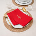 Blue Needles Solid Cloth Napkins 100% Cotton Set of 12-18 x 18 Inches by BlueNeedles