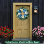 Hydrangea Wreath for Front Door Porch Wall Indoor Outdoor - Image 3