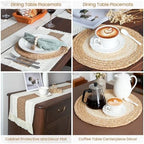 Placemats Set of 6 with 6 PCs Round Placemats and 6 PCs Table Mats - Image 4