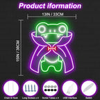 Dracula Frog Neon Sign, Cute Halloween Decor for Kids Party Wall Decor - Image 4