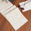Jacquard Thick Beige Table Runner, 12x108 Inches by ZIWUROAD