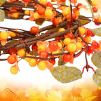 Suncalla 60 Inch Artificial Bittersweet Garland Fall Berry Garland Autumn Bittersweet Vine and Leaves for Thanksgiving Halloween Wedding Mantels Staircases Centerpieces Decorations - Image 3