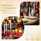 Filltouch 60 Pcs Gold Candle Holders with White Flameless LED Candles Bulk - Image 6