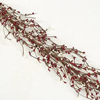 Fall Thanksgiving Pip Berry Garland – 54" Rustic Burgundy & Cream Berries - Image 3