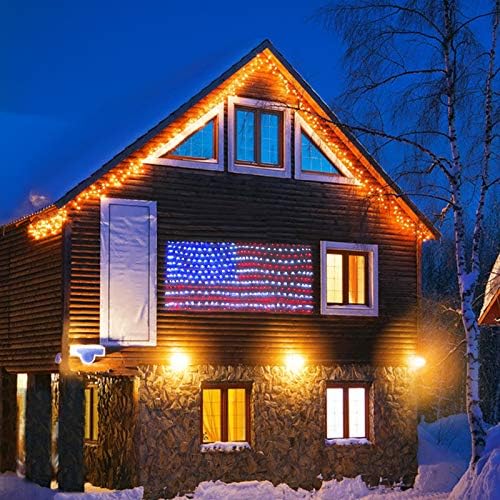 XTF2015 Led Flag Net Lights of The United States, American Flag Lights - Image 2