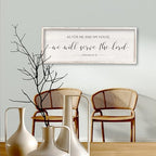 As For Me And My House We Will Serve The Lord Wall Decor White, 40" x 15" - Image 7