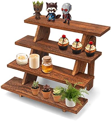 Manspdier Wooden Display Stand Wood Cupcake Stands Rustic Wood Risers by Manspdier