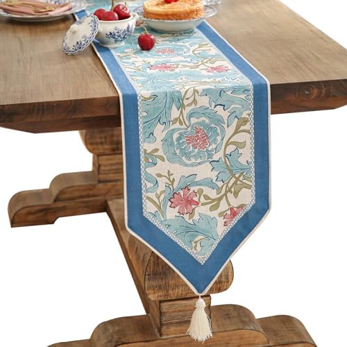 Patdrea Designer Vintage French Linen Table Runner,12"X71"-from by patdrea