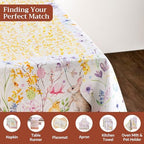 Maison d' Hermine Table Cloth Square Table Reusable 100% Cotton 60"x60" - Image 4