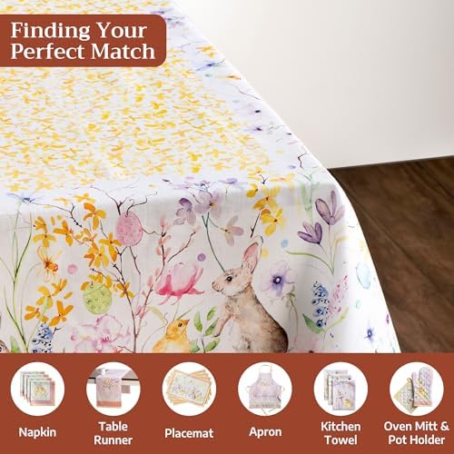 Maison d' Hermine Table Cloth Square Table Reusable 100% Cotton 60"x60" - Image 4
