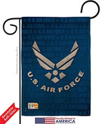 US Air Force Burlap Garden Flag - Pack Armed Forces USAF United State American Military Veteran Retire Official Support Our Troops - House Banner Small Yard Gift Double-Sided Imported 13 X 18.5 - Image 2