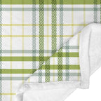 JAWO Buffalo Plaid Check Throw Blanket, Plaid Pattern Pastel Light St Patrick Theme Green Checkered Gingham Cozy Bed Couch Blanket, Soft Comfy Fleece Flannel Throws Blankets Livingroom Bedroom Decor - Image 7
