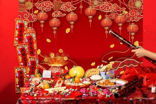 Chinese New Year Backdrop Decoration 2027 Year of The Goat Party Banner - Image 5