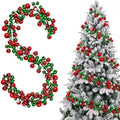 12ft Red Green Christmas Ball Garland Ornaments, Xmas Bauble Tree Garland by LFUTARI