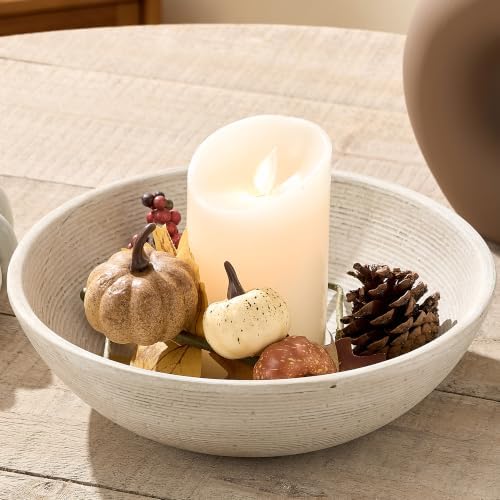 Vanselia Decorative Table Bowl Ceramic Trays Home Room Decor (10" Retro) by VanseliaHome