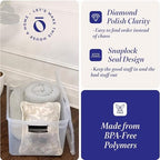 HOMZ Clear Plastic Storage Bins w/Latching Lid, 66 Qt, Gray Latch, 2 Pack - Image 3