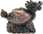 Briskfeel Feng Shui Dragon Turtle Multi Functional Metal Statue Wealth Prosperity Sculpture for Living Room Office Desk Feng Shui Art Best Housewarming Congratulatory GIF (D1 Bronze) - Image 3