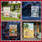 Breling 12 Pcs Garden Flags Double Sided 12x18 Inch Seasonal Yard Flags - Image 2