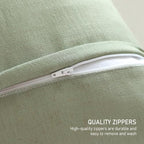 ISAENNE Designer Linen Throw Pillow Cover,Set of 2,18"x18"-Estevan A - Image 5
