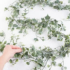 Variegated Weather‑Resistant Needlepoint Ivy Garland – 6 ft Faux Greenery - Image 4