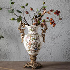 Tall Table Modern Vase,Large Ceramic Flower Vases for Shelf Home Decor,Creative Classic Pink Vase 16.5 inch,Sophisticated Vessel for Decorative Branches and Dried Flower. (Prosper Glory) - Image 3