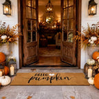 Breling Hello Pumpkin Coir Doormat 16 X 47 Inch Large Fall Door Mat - Image 5