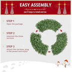 Yaheetech 60in Large Artificial Christmas Wreath - Image 4