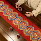 Mexican Table Runner for Thanksgiving Fall Christmas Home Decor 118 Inches Long Chinese Tea Cloth Home Decor Farmhouse Rustic Table Decoration for Living Roomcamino De Mesa De Otoño - Image 4