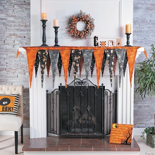 Fun Express Halloween Fireplace Mantel Scarf - Image 2