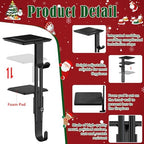 6Pcs Christmas Fireplace Stocking and Garland Hanger Fits 0.5-3.5" Mantle - Image 4