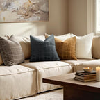 MIULEE Black Plaid Decorative Euro Throw Pillow Covers 22x22 Set of 2 - Image 4