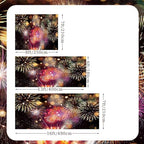 7x16ft Gorgeous Fireworks Garage Door Banner Cover Happy New Year 2026 Photography Backdrop Colorful Blurry Bokeh Fireworks New Year's Eve Celebration Countdown To New Year Banner Party Decor - Image 5