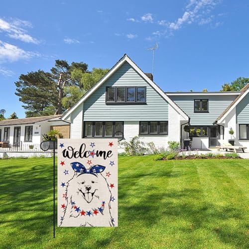 Seasonal Garden Flags Samoyed Double Sided Flags Set of 11 Holiday Farmhouse Indoor Outdoor Yard Lawn Christmas Gifts Decorations 12.5x18 Inch - Image 4