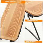 Wood Serving Tray Set, Tiered Structure, Coffee Color, Easy Assembly - Image 3